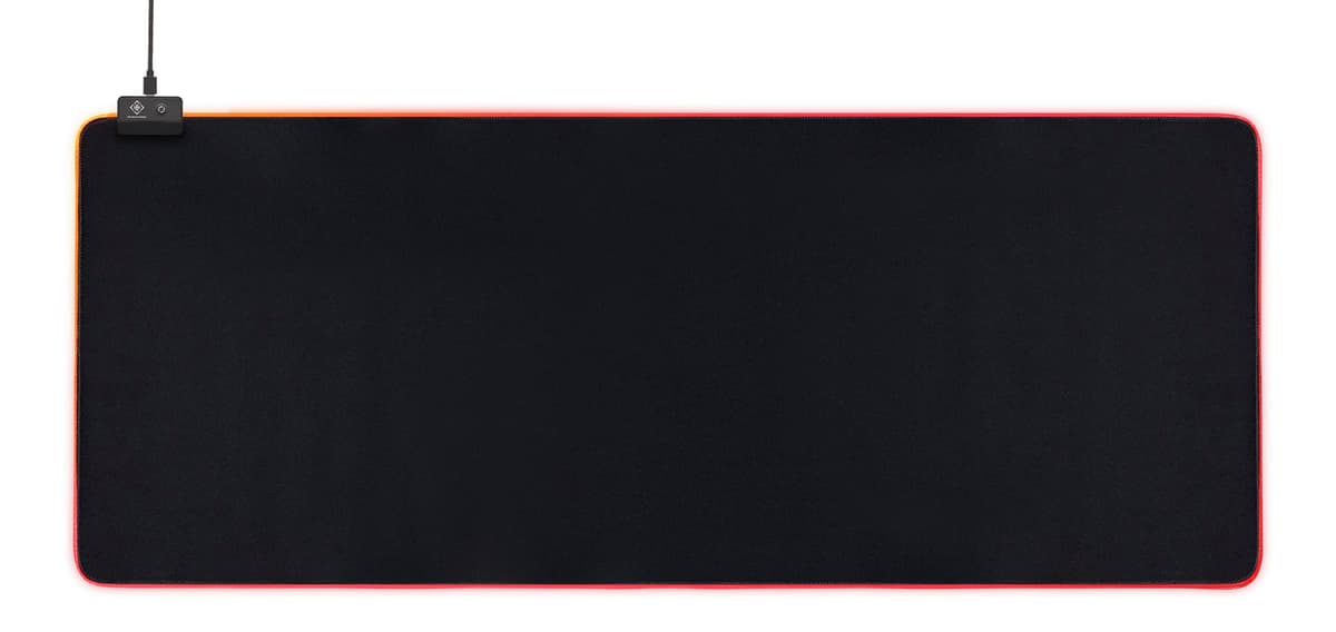 DELTACO - Mousepad RGB mousepad, 900x360x4mm, 13 LED , Black