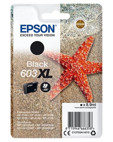 EPSON - Singlepack Black 603XL Ink