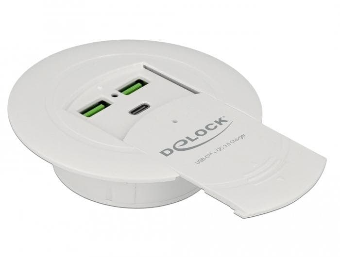 DELOCK - USB Type-C™ Charger PD 85 W + Qualcomm Quick Charge 3.0 for table moun