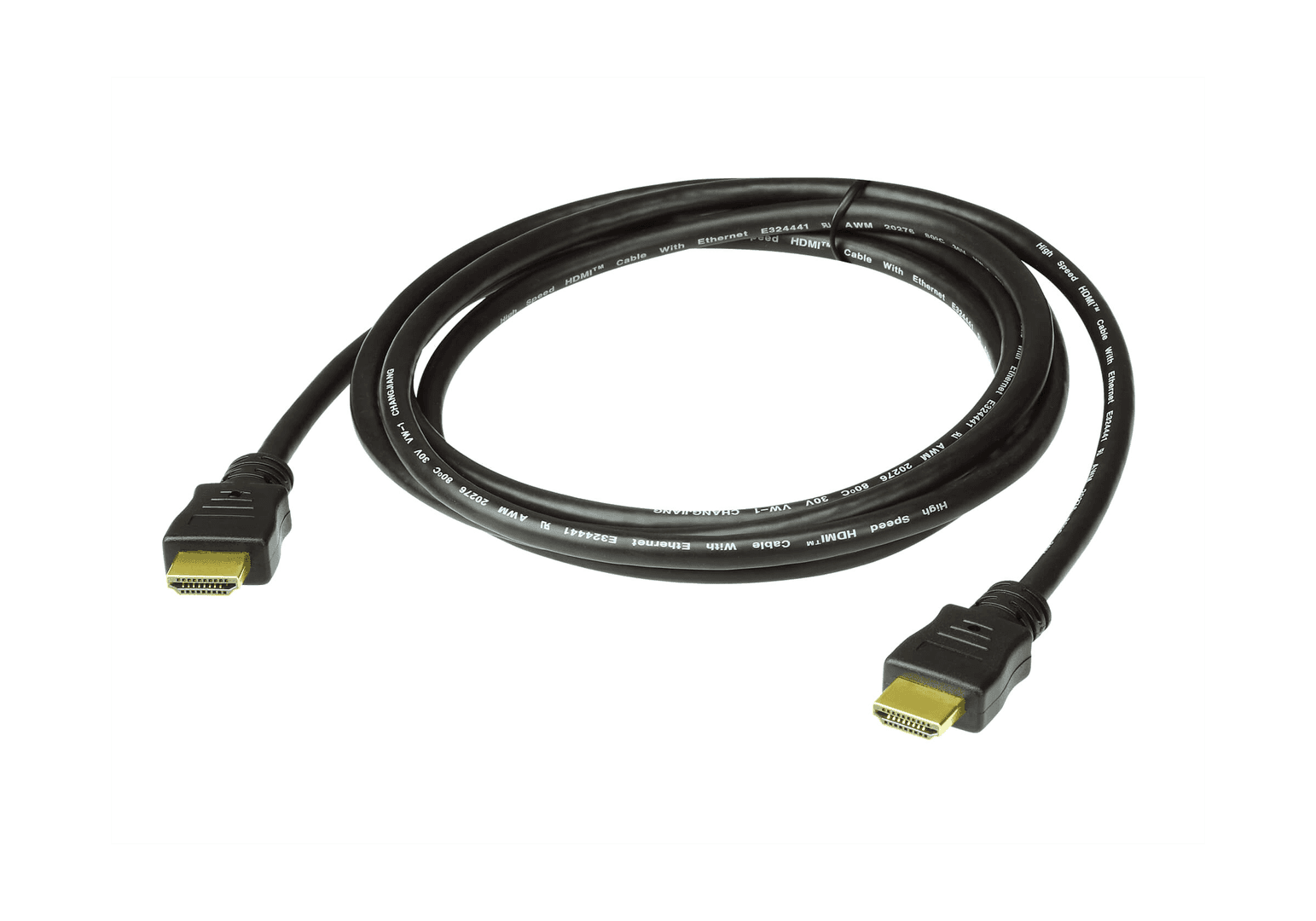 ATEN - 1M HDMI 2.0 Cable M/M 30AWG Gold Black