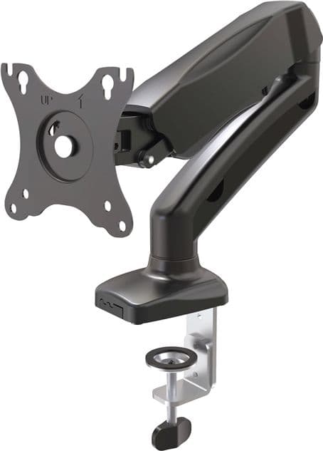 DELTACO - Monitor desk mount, 13-27 ", gas aoperated, VESA, three-axis, black