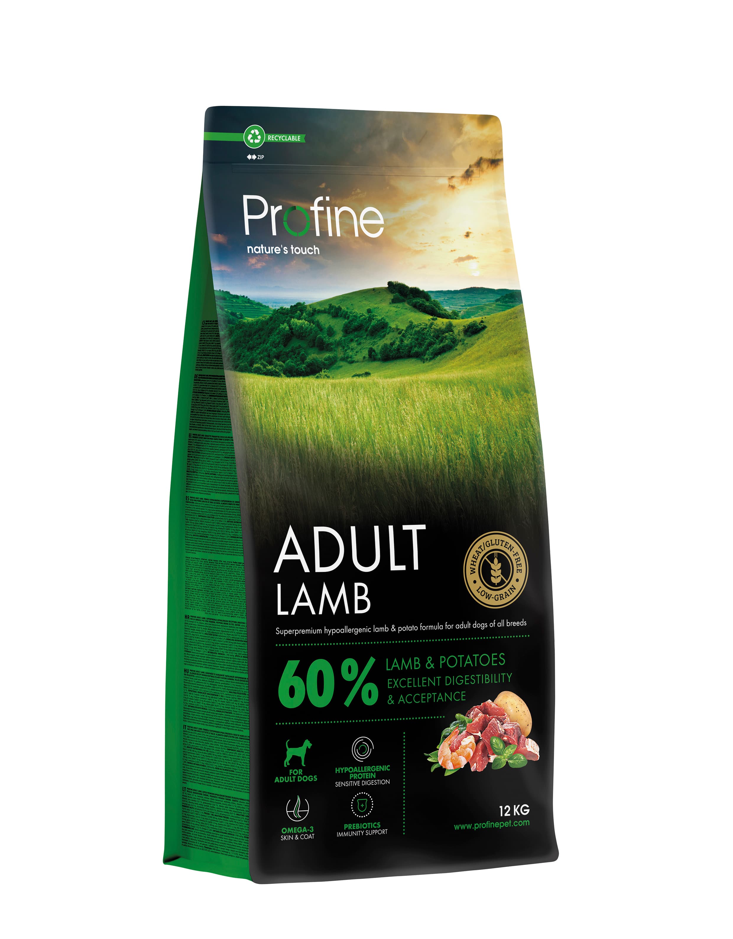 Profine Dog Adult Lam & Poteter 12 kg