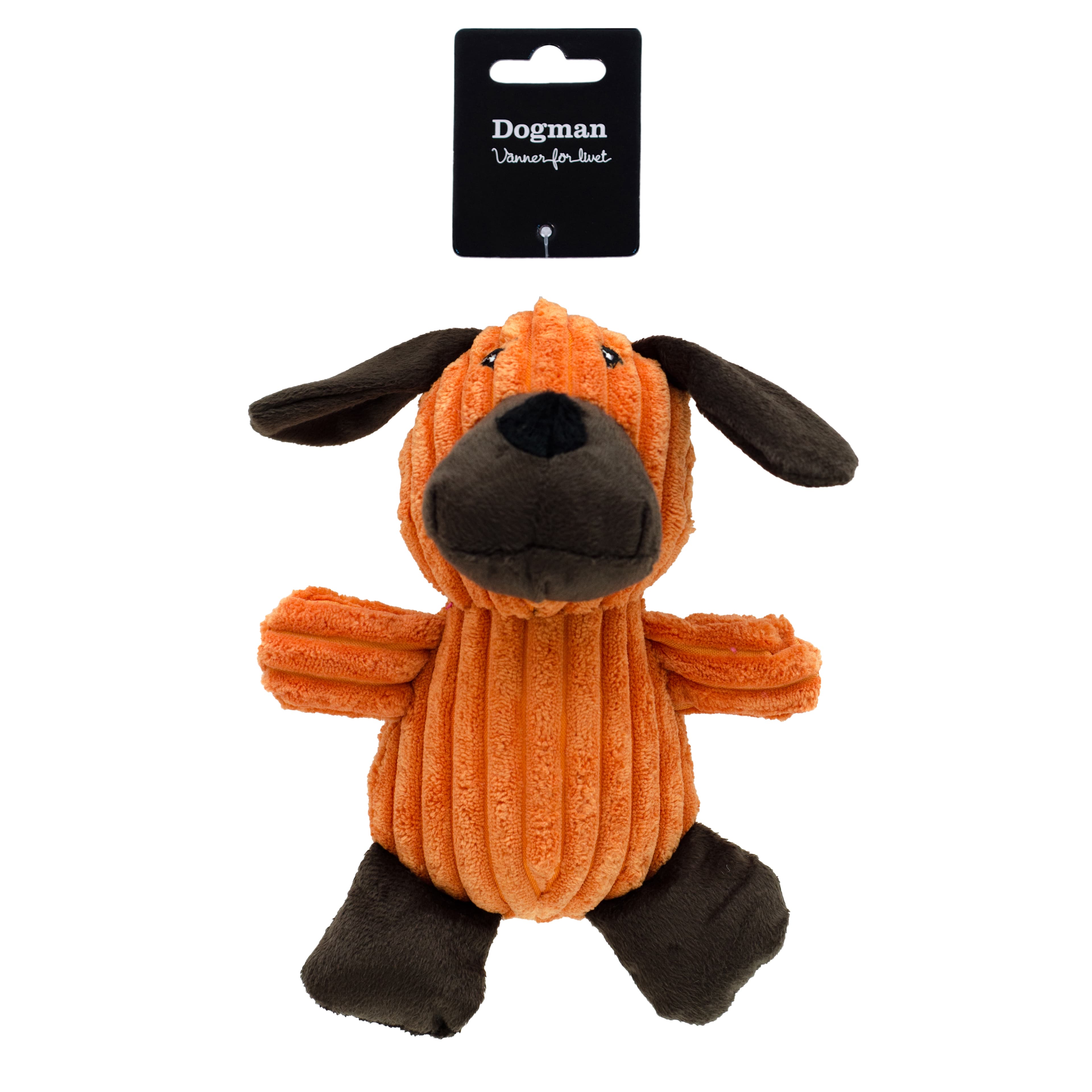Dogman Plyschdyr i kordfløyel M 23cm