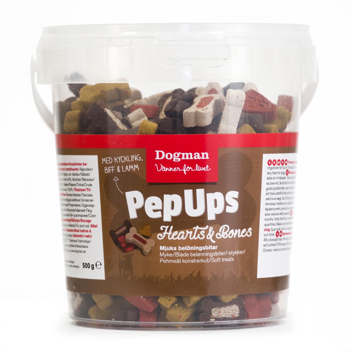 Dogman Pepups hearts & bones
