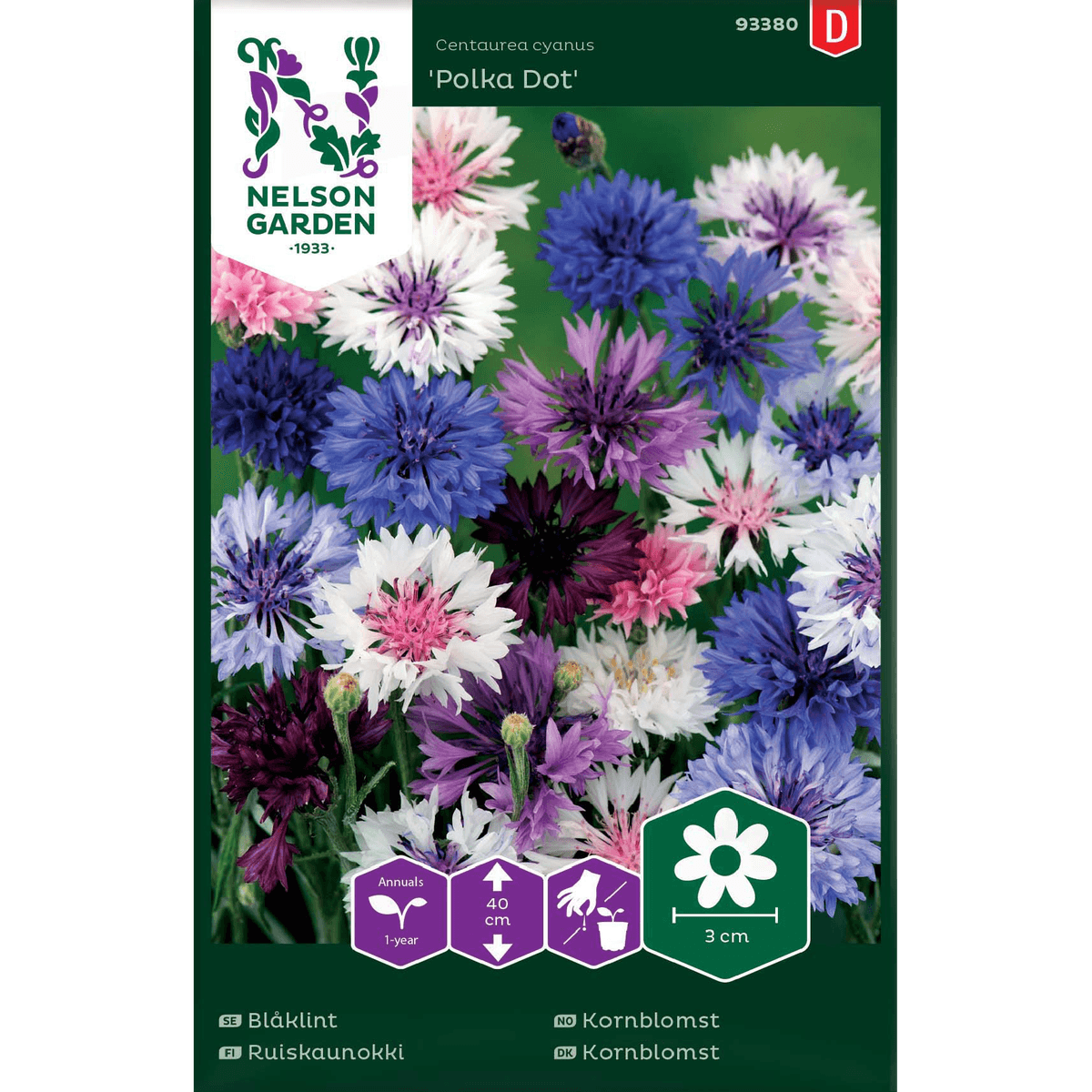 Kornblomst 'Polka Dot'
