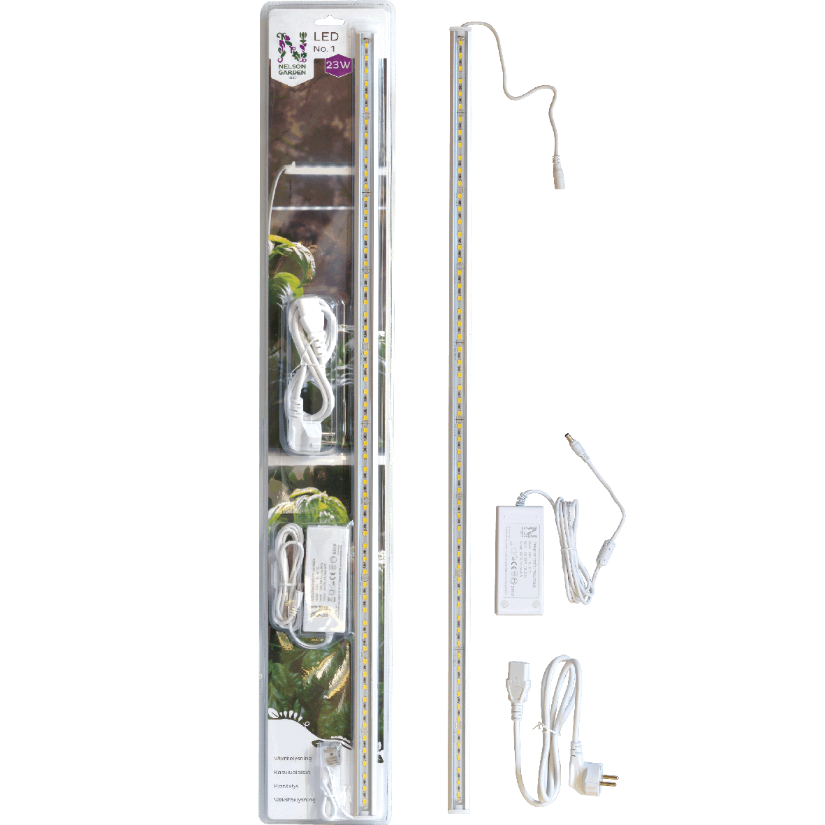 Plantelys LED No.1 85cm 23W med adapter