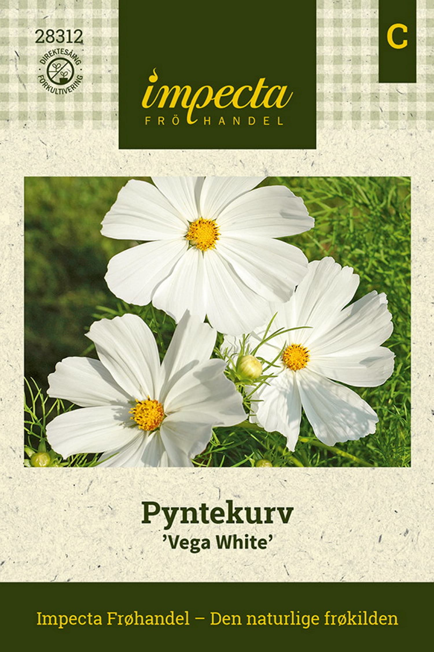 Pyntekurv 'Vega White'