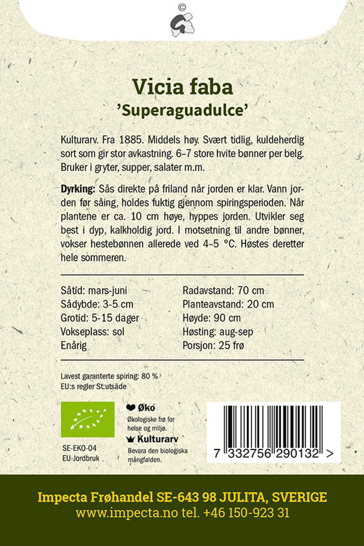 Hestebønne 'Superaguadulce'