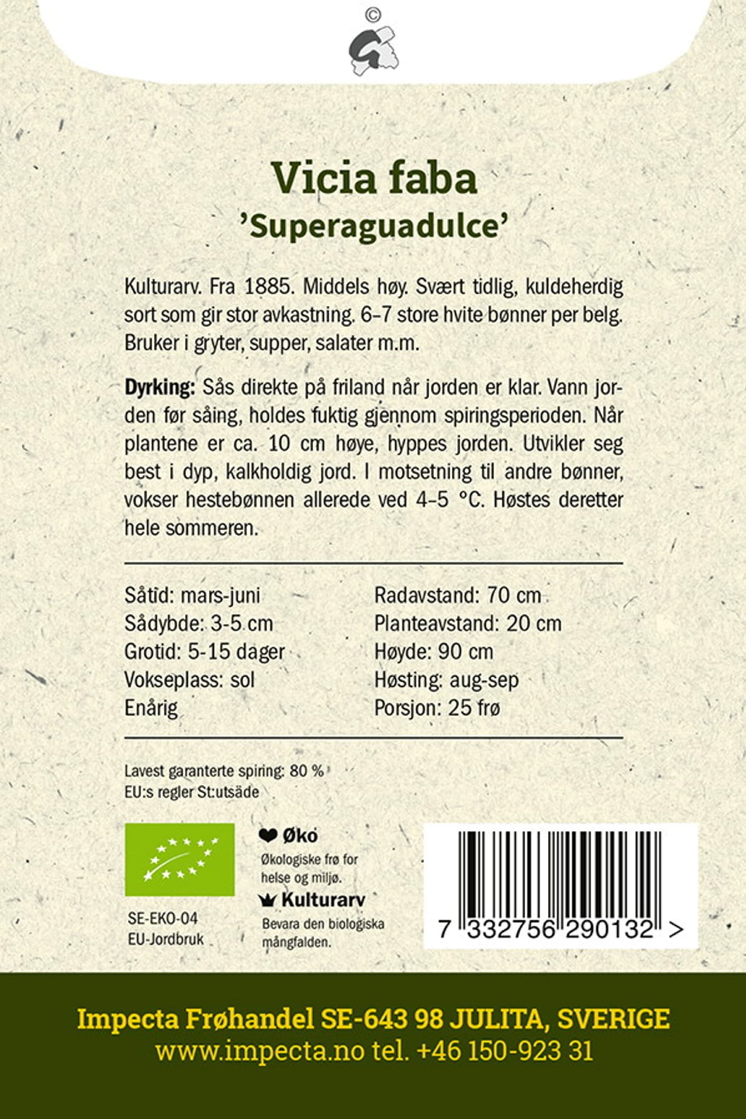 Hestebønne 'Superaguadulce'