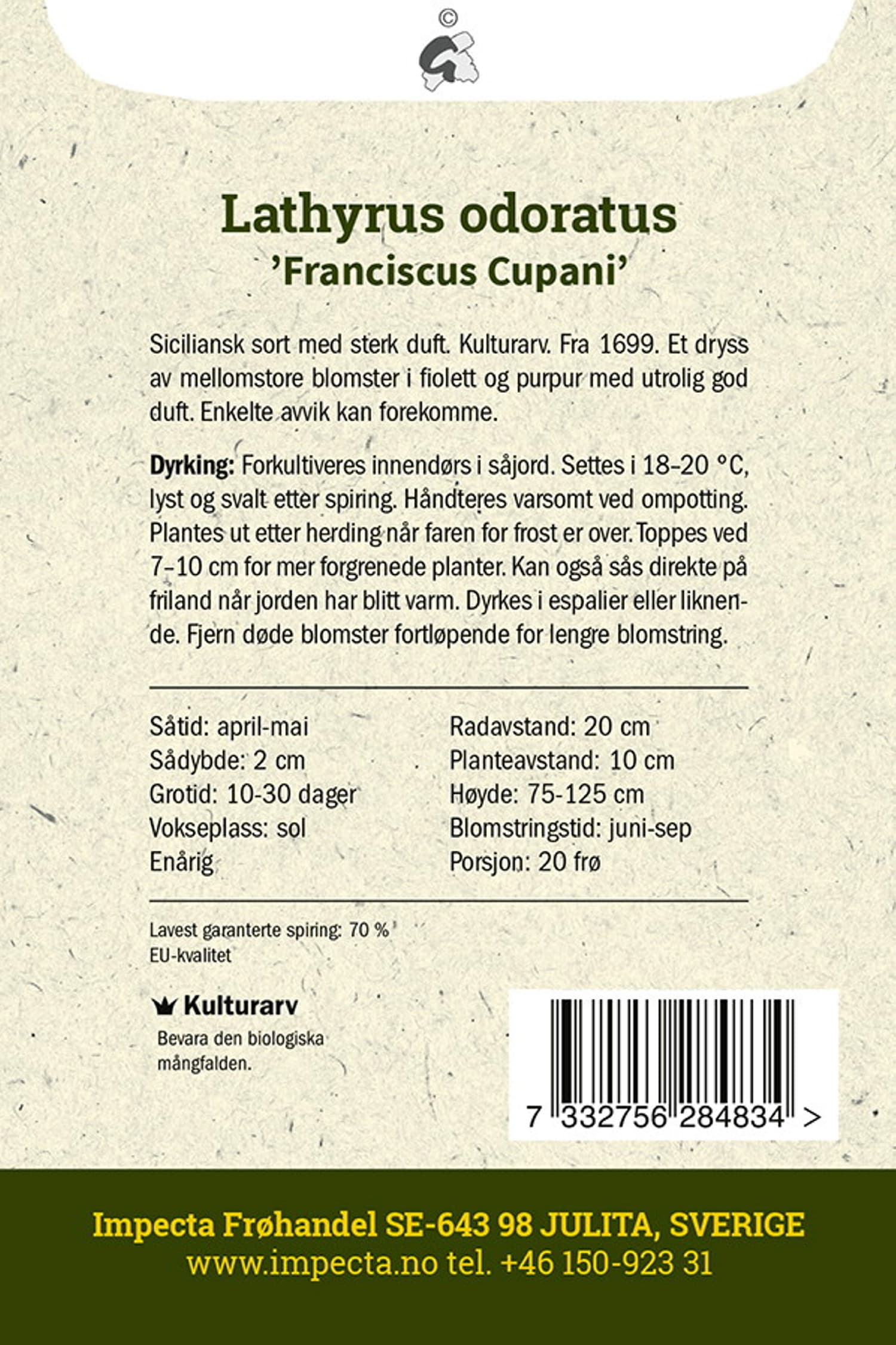 Blomsterert 'Francis Cupani'
