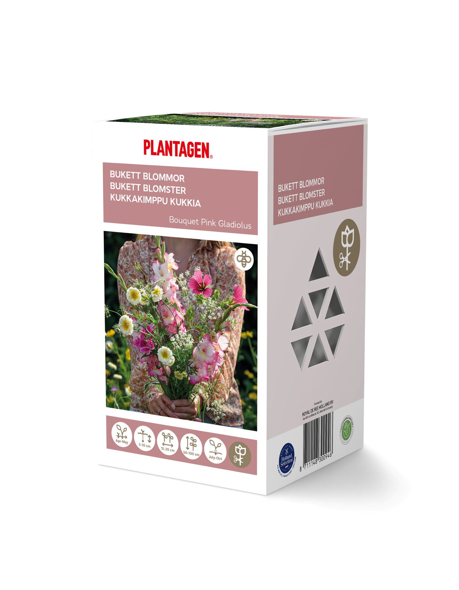 Bukettmiks gladiol rosa