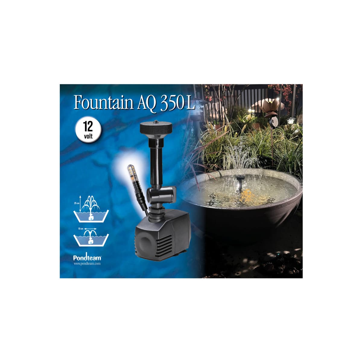 Fontenepumpe mini AQ350 LED
