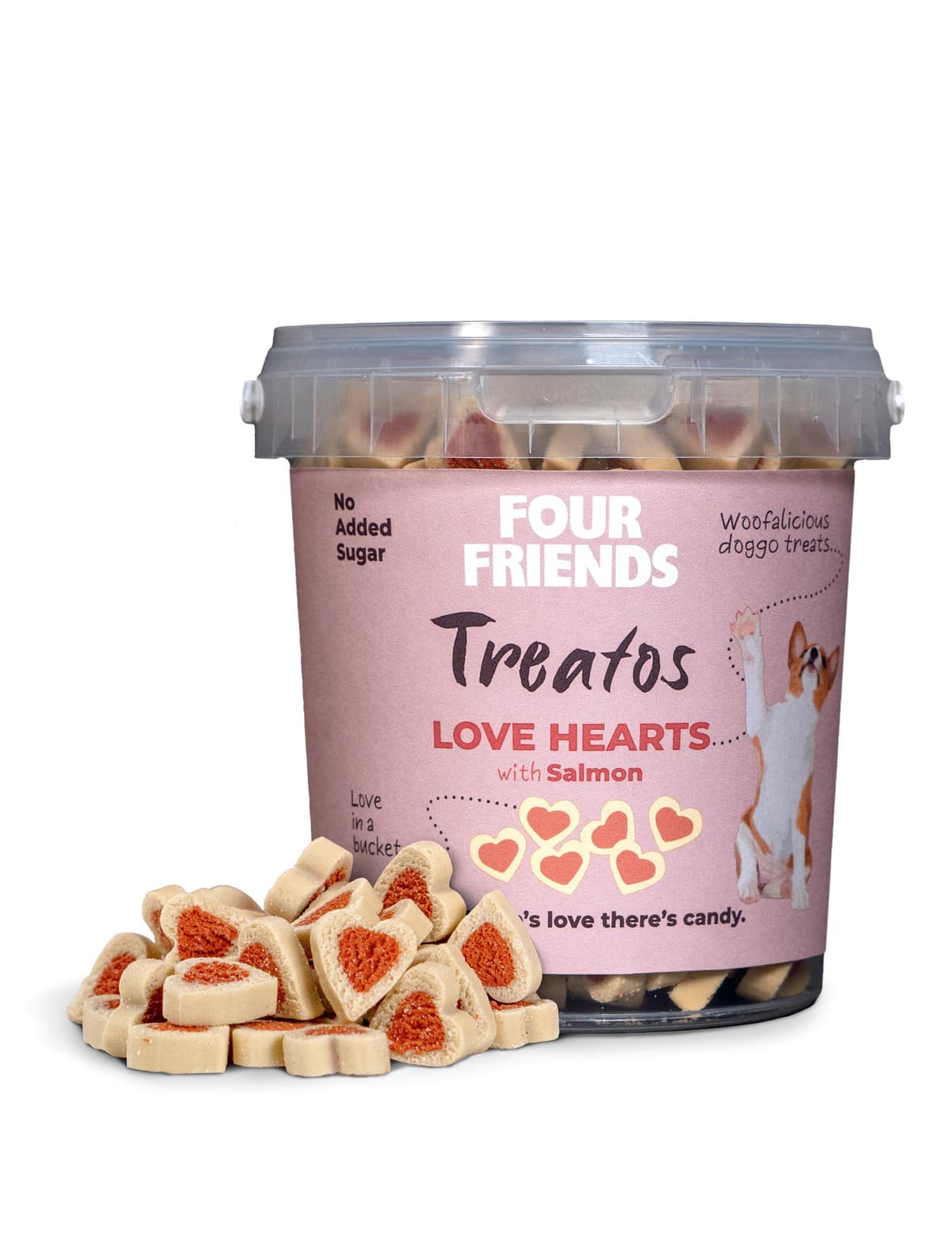Hundegodteri Love hearts FourFriends