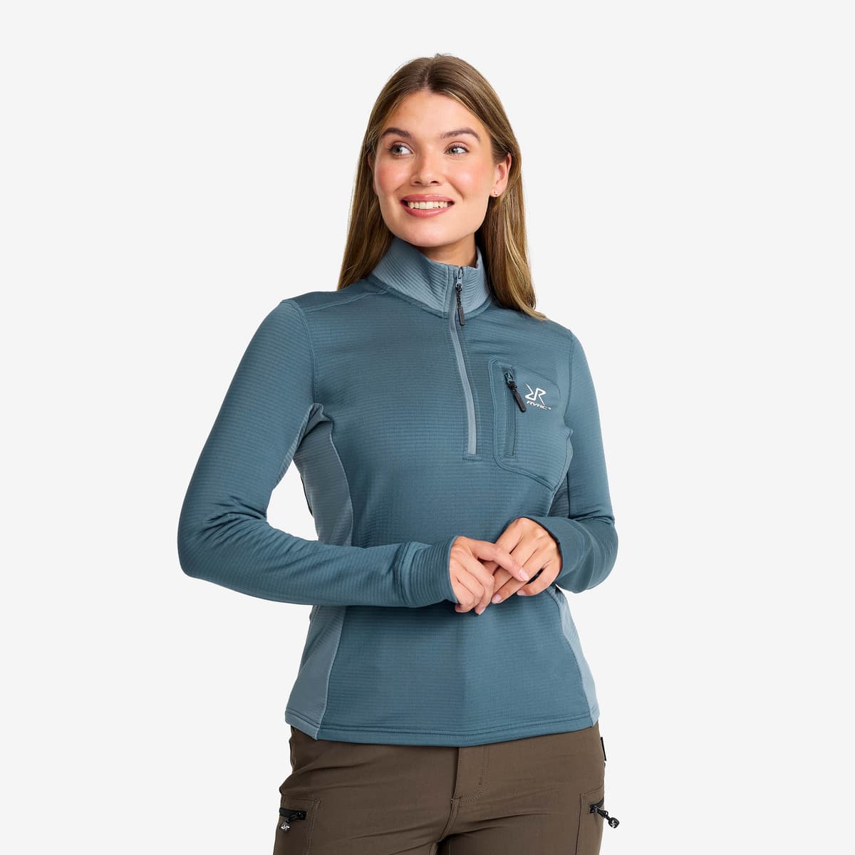 Waffle Half-zip Fleece 