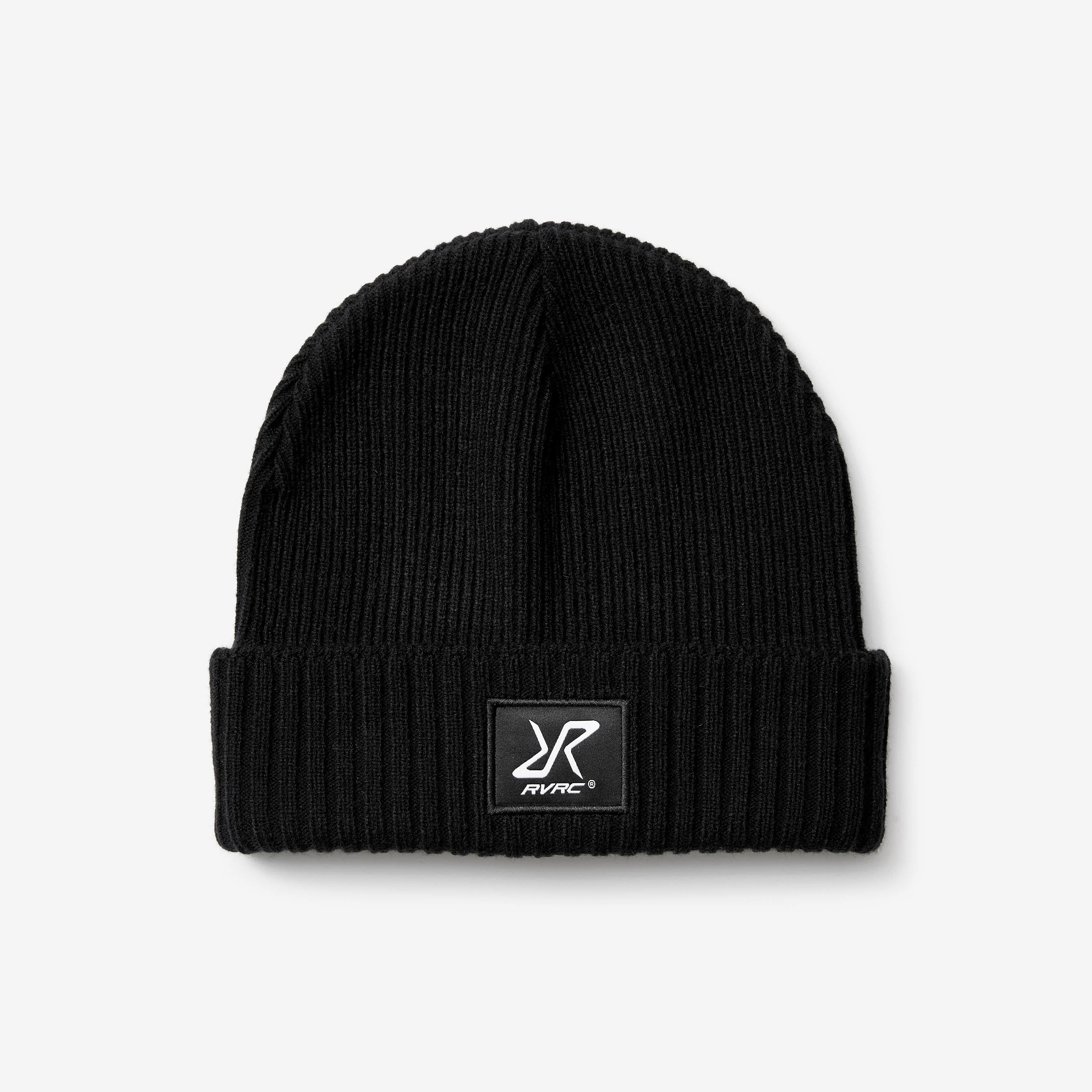 Ribbed Patch Beanie