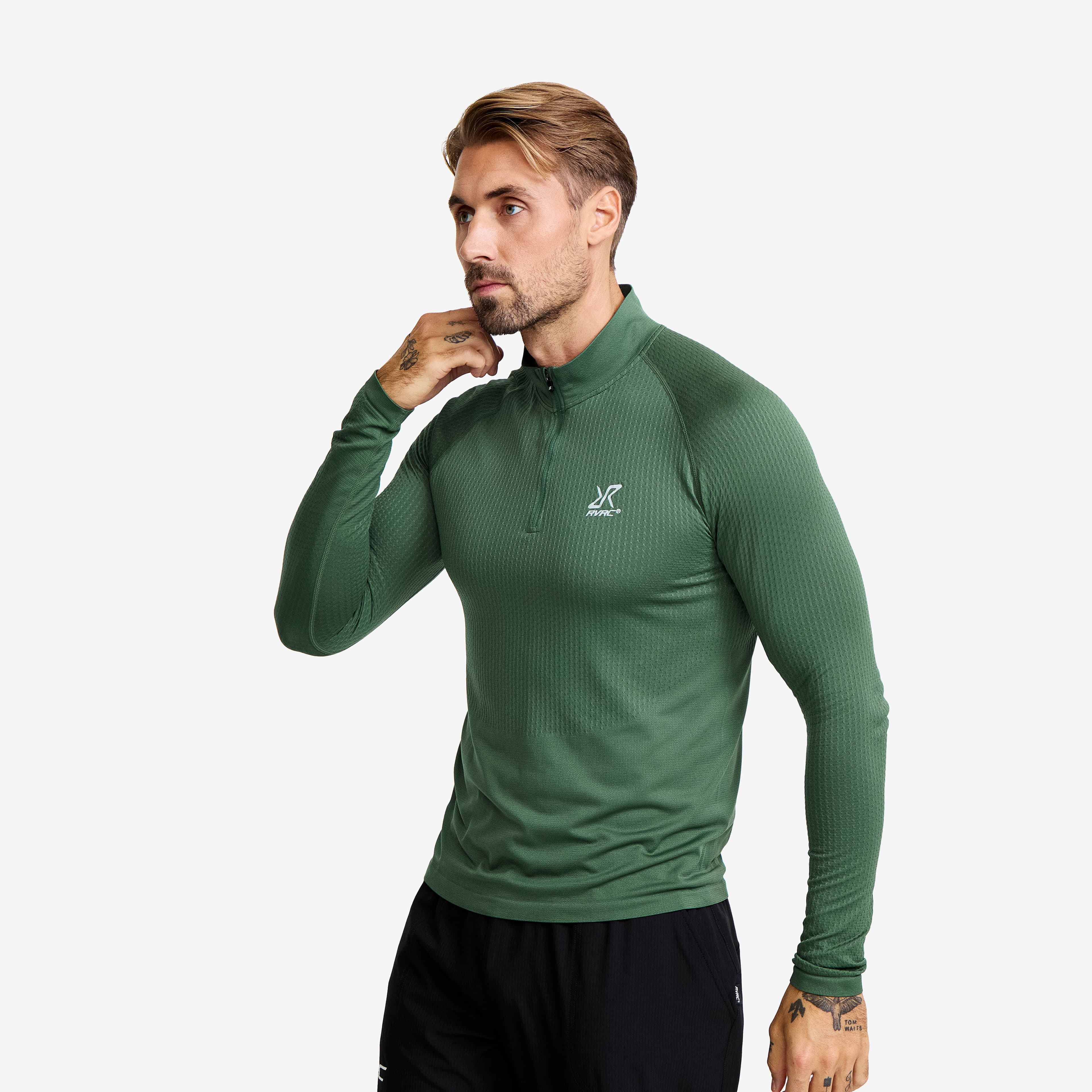 Focus Half-zip Seamless Top
