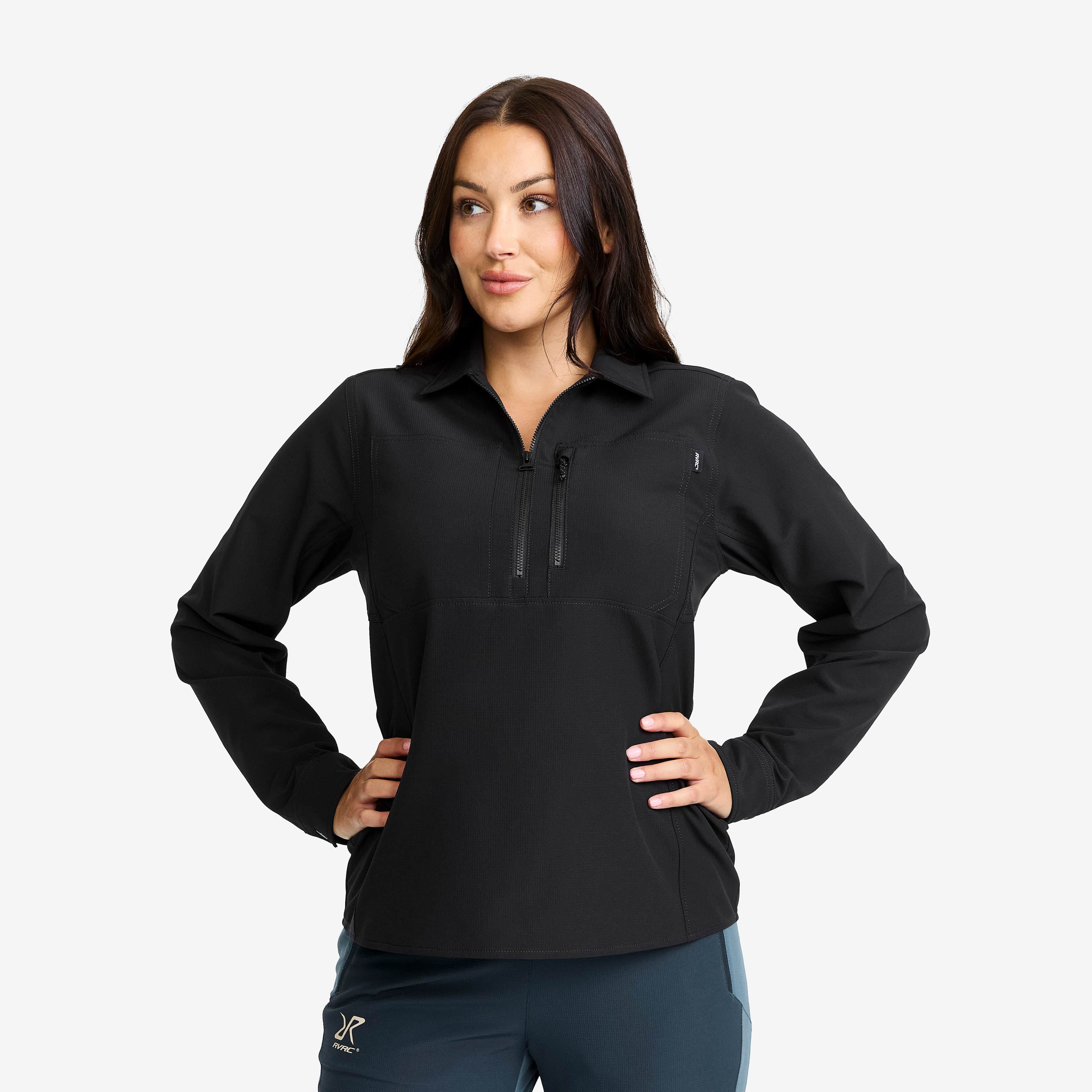 Ridge Half-zip Stretch Shirt