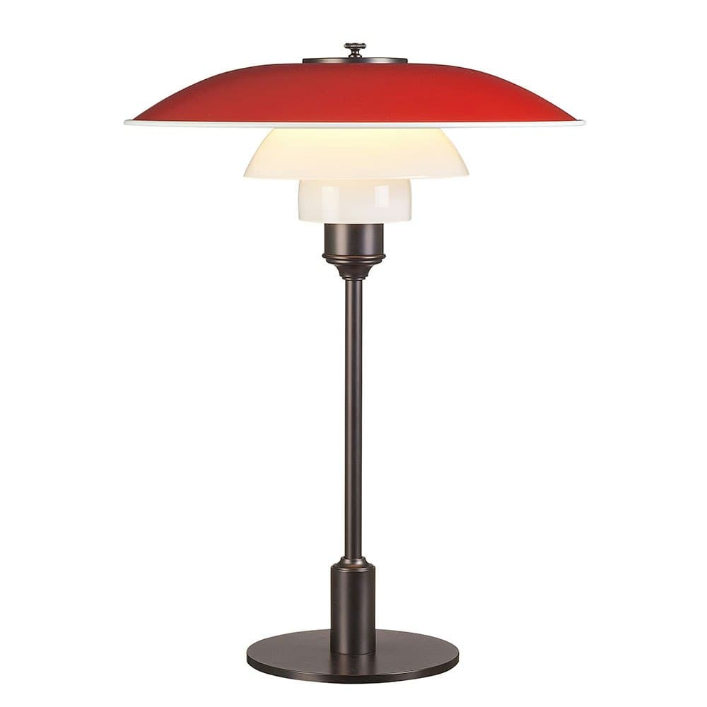 PH 3½-2½ Bordslampa 60W E14, Rød