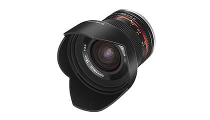 Samyang 12mm f/2.0 sort