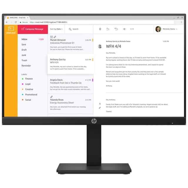 HP P24h G4 23.8" skjerm