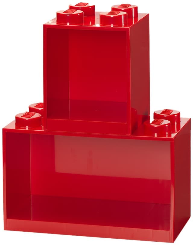 LEGO hylle (fargerik rød)