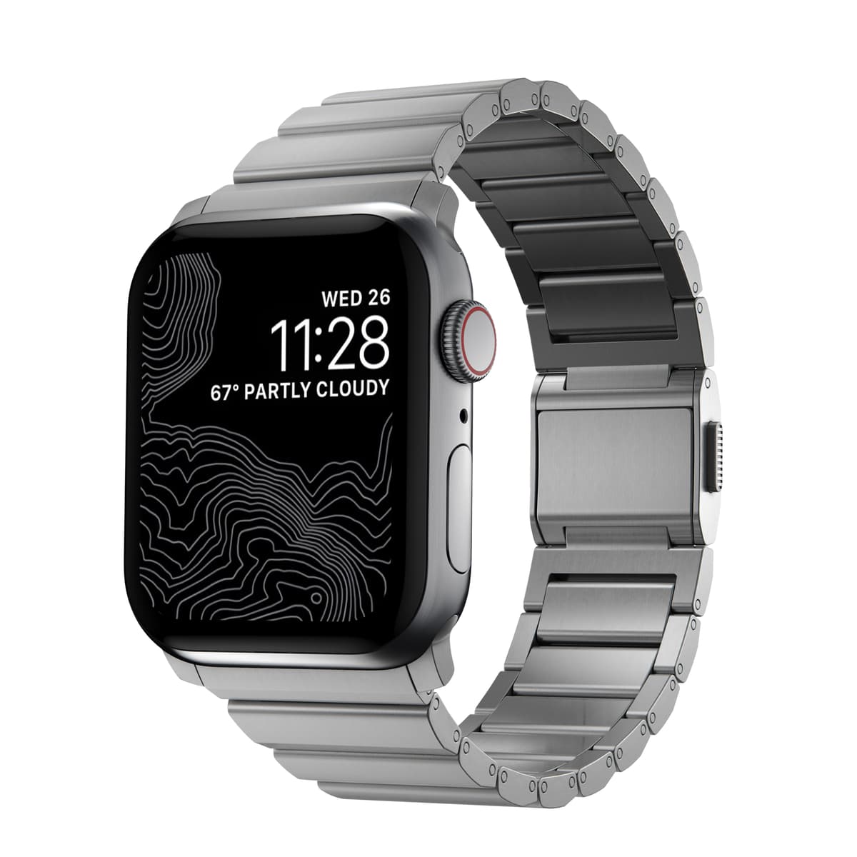 Apple Watch Series 10 42mm Titanium reim, Sølv