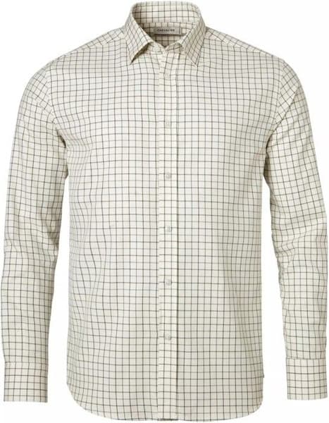 Luton Shirt Shooting Fit Men Hunter Green Checked