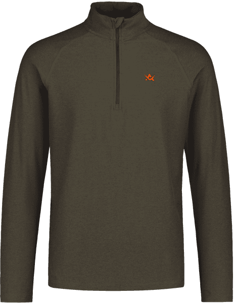 M's CoolDry Half-Zip Top Moss Brown