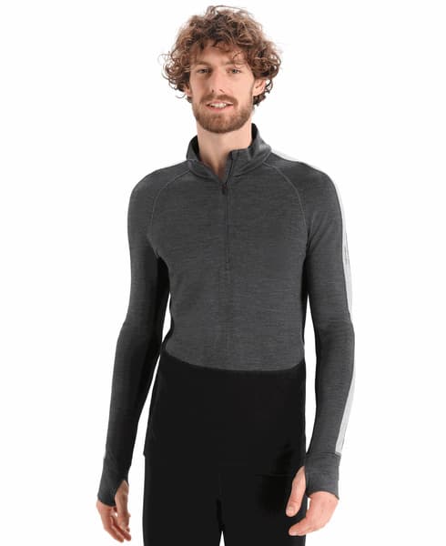 M ZoneKnit 260 LS Half Zip Jet/Hthr/Blk/Metro/H/CB