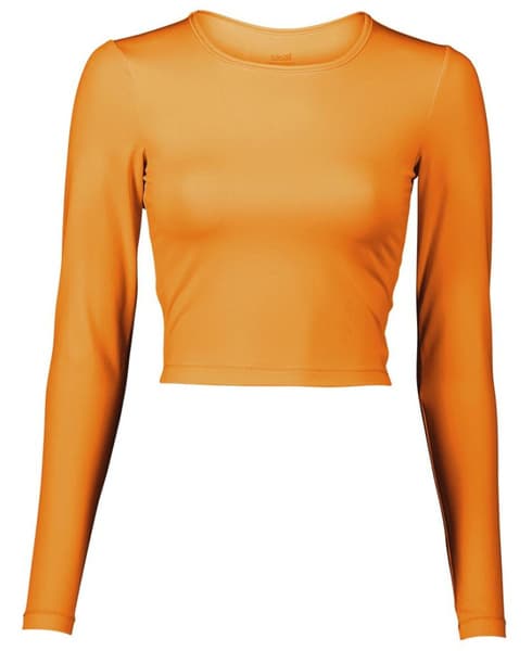 Crop Long Sleeve Sunset Yellow