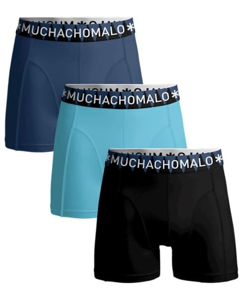 Boxer 3pk Solid Black/Blue