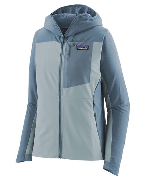 W's R1 CrossStrata Hoody Steam Blue