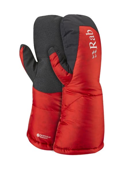 Endurance Down Mitt Fiery Red