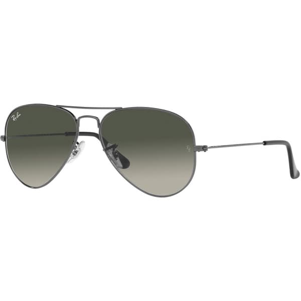 Aviator Large Metal Gunmetal Grey Gradient