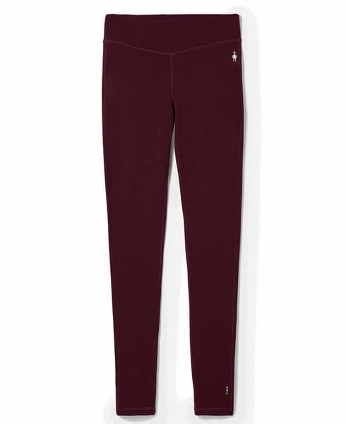 Women's Classic Thermal Merino Base Layer Bottom Black Cherry Heather