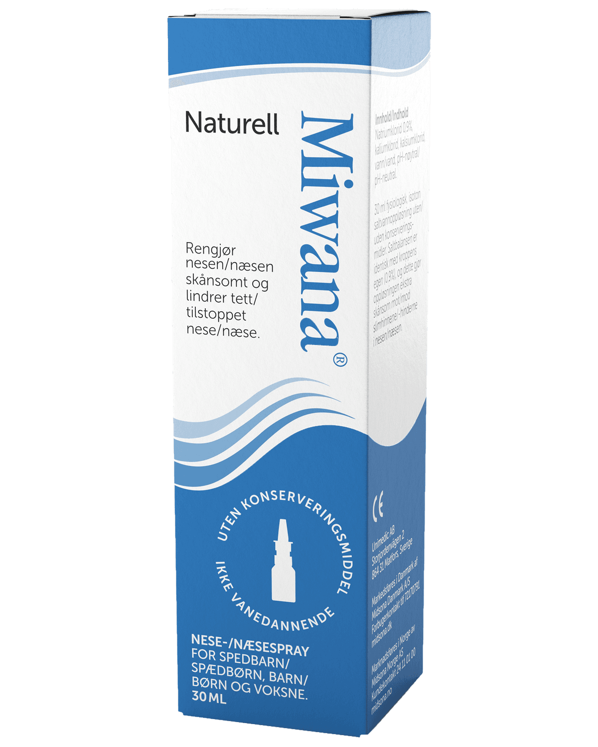 Miwana Naturell saltvannsspray 30 ml