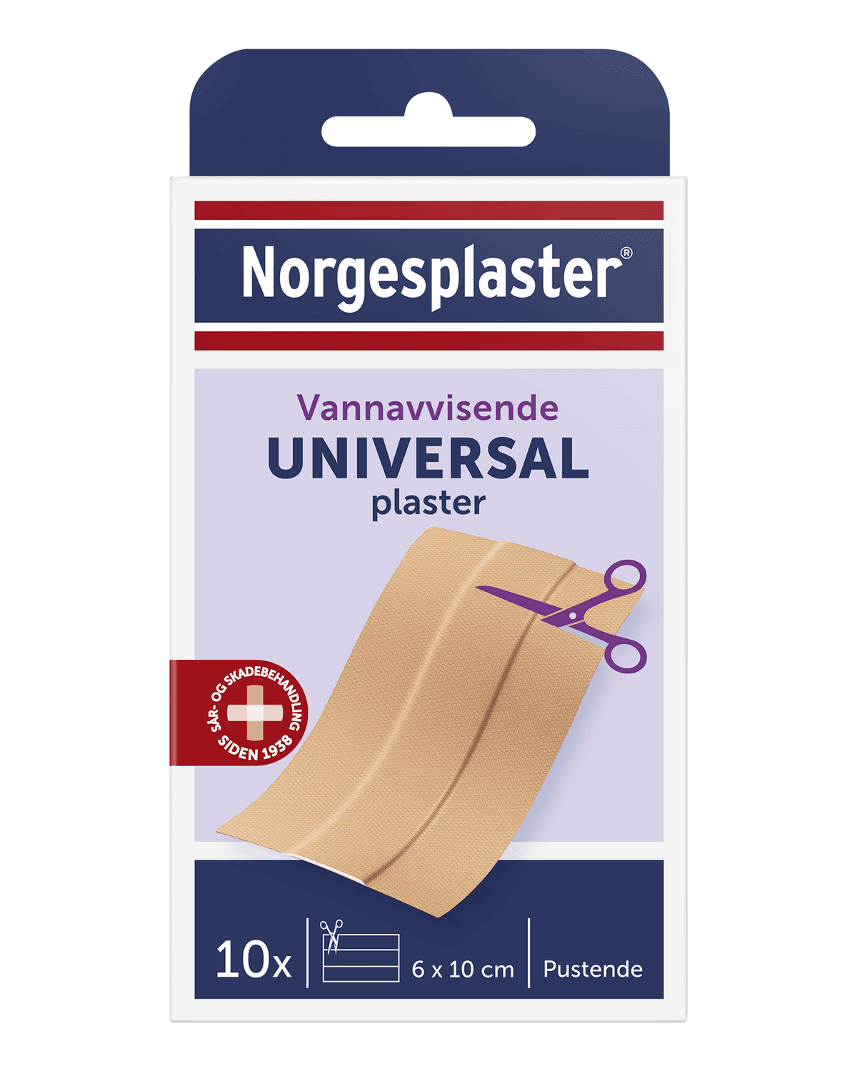 Norgesplaster Universal plaster 6 x 10 cm 10 stk