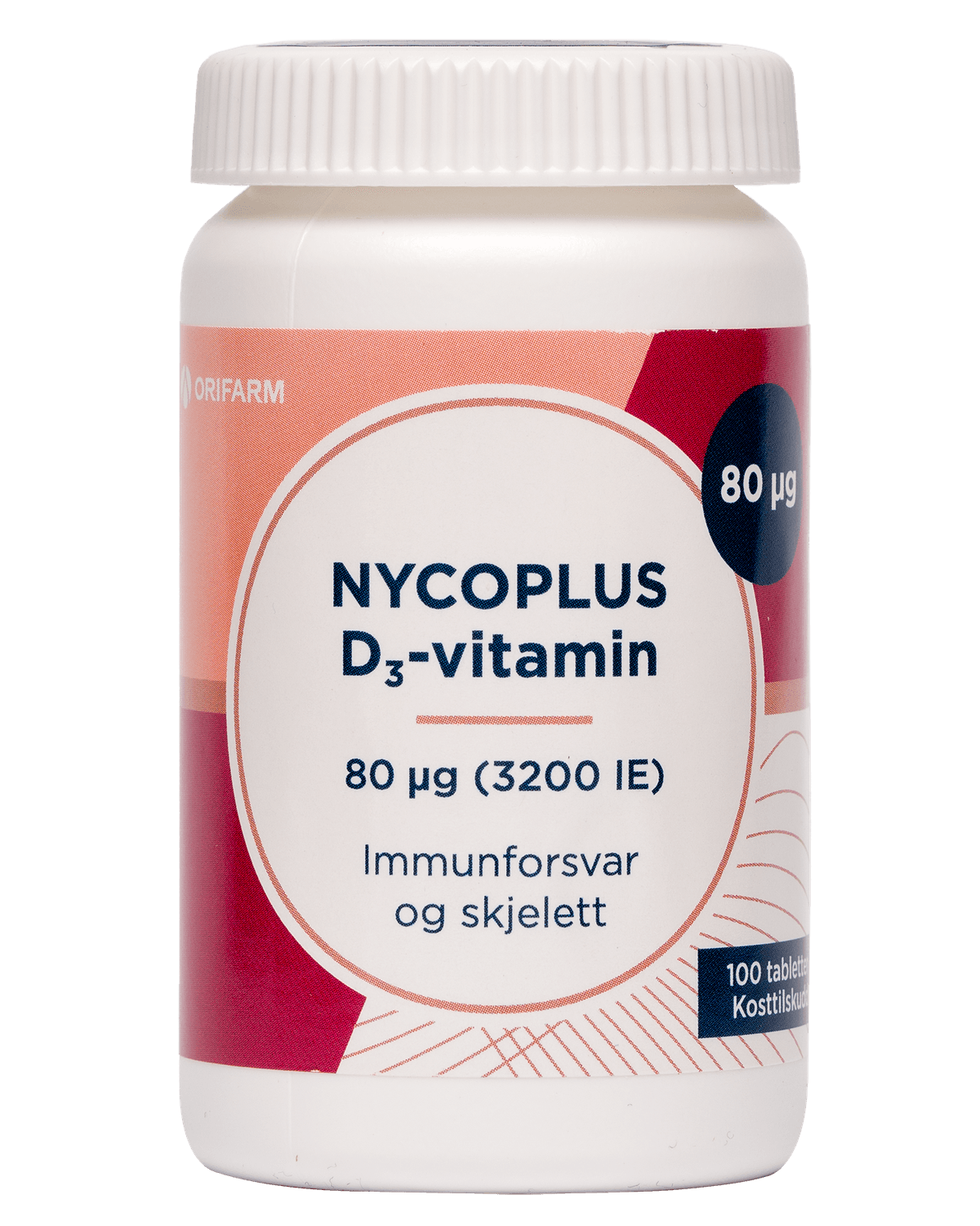 Nycoplus D3-vitamin 80 mcg tabletter 100 stk