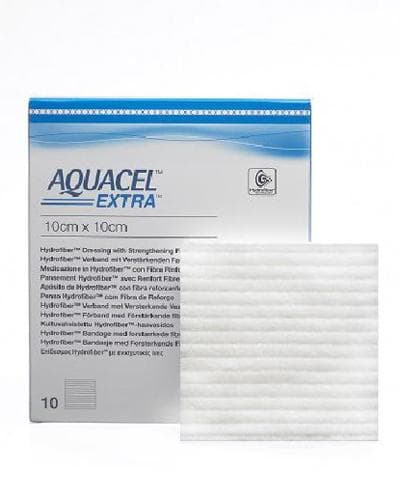 Aquacel Extra bandasje 10x10cm 10 stk