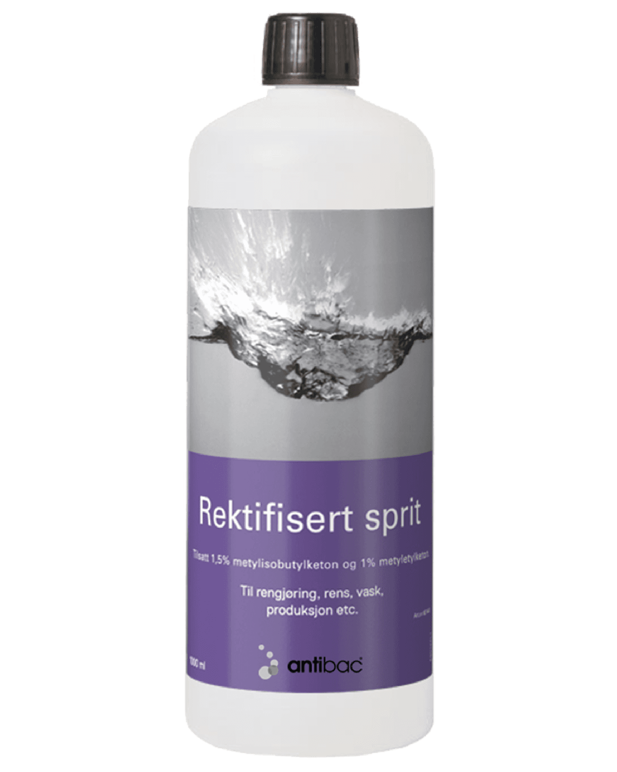 Antibac rektifisert sprit 96% m/MIBK + MEK 1 L