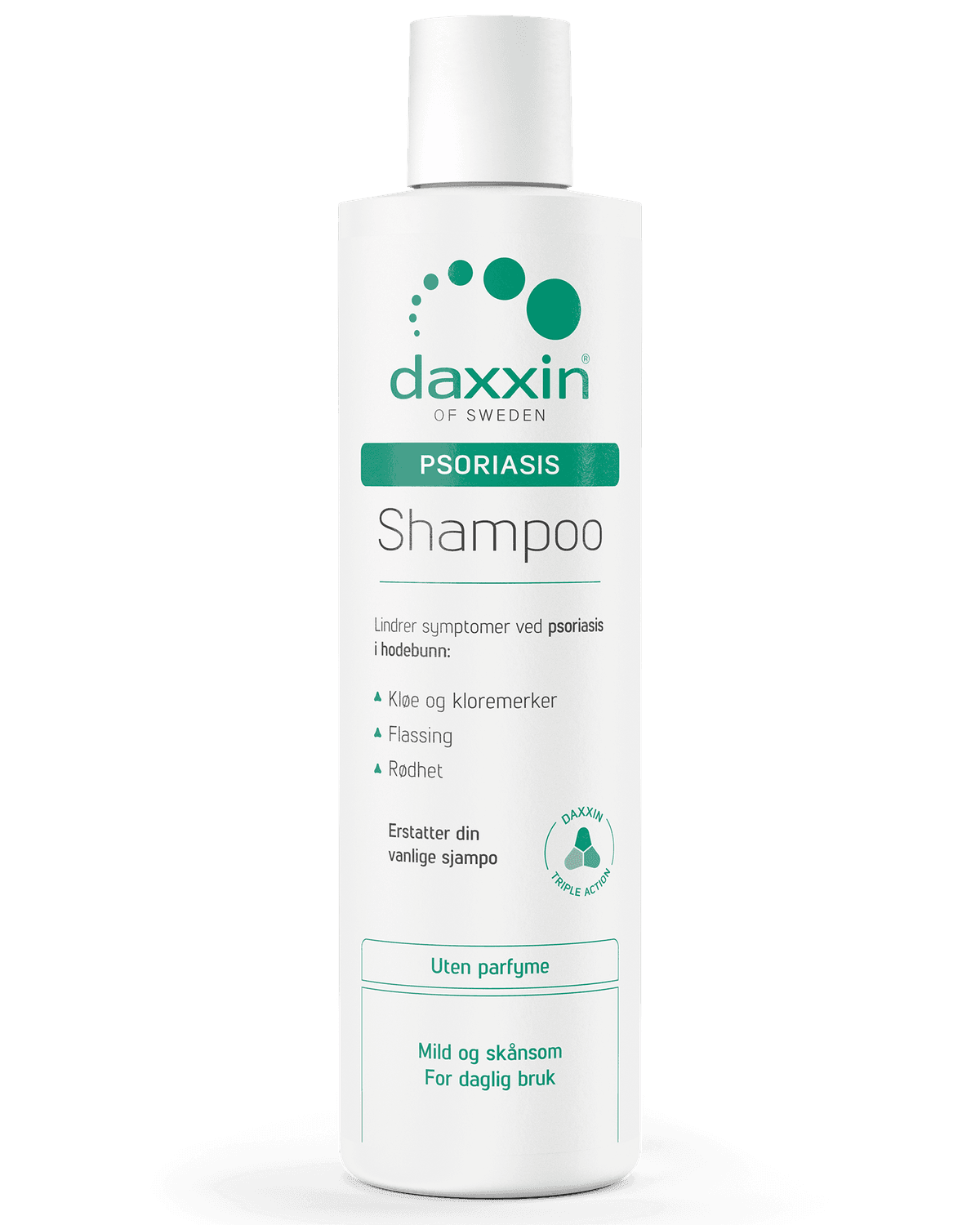 Daxxin sjampo mot psoriasis uten parfyme 300 ml