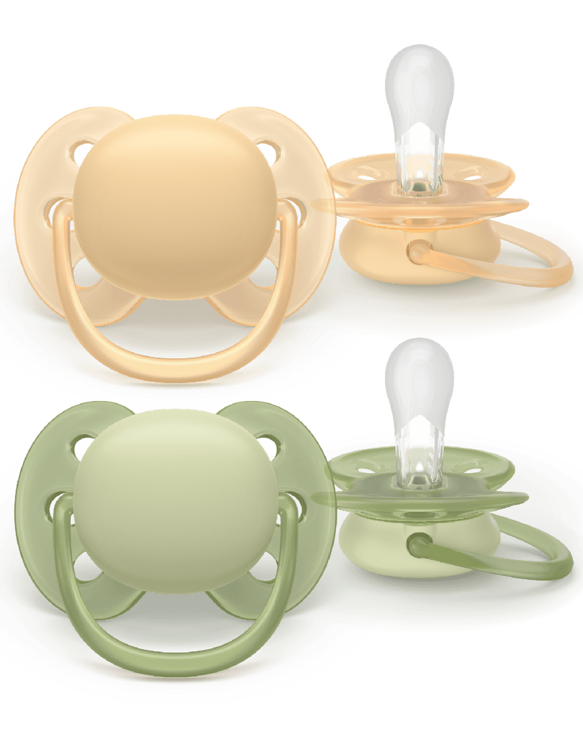 Philips Avent Ultra Soft smokk 6-18 måneder gul/grønn 2 stk