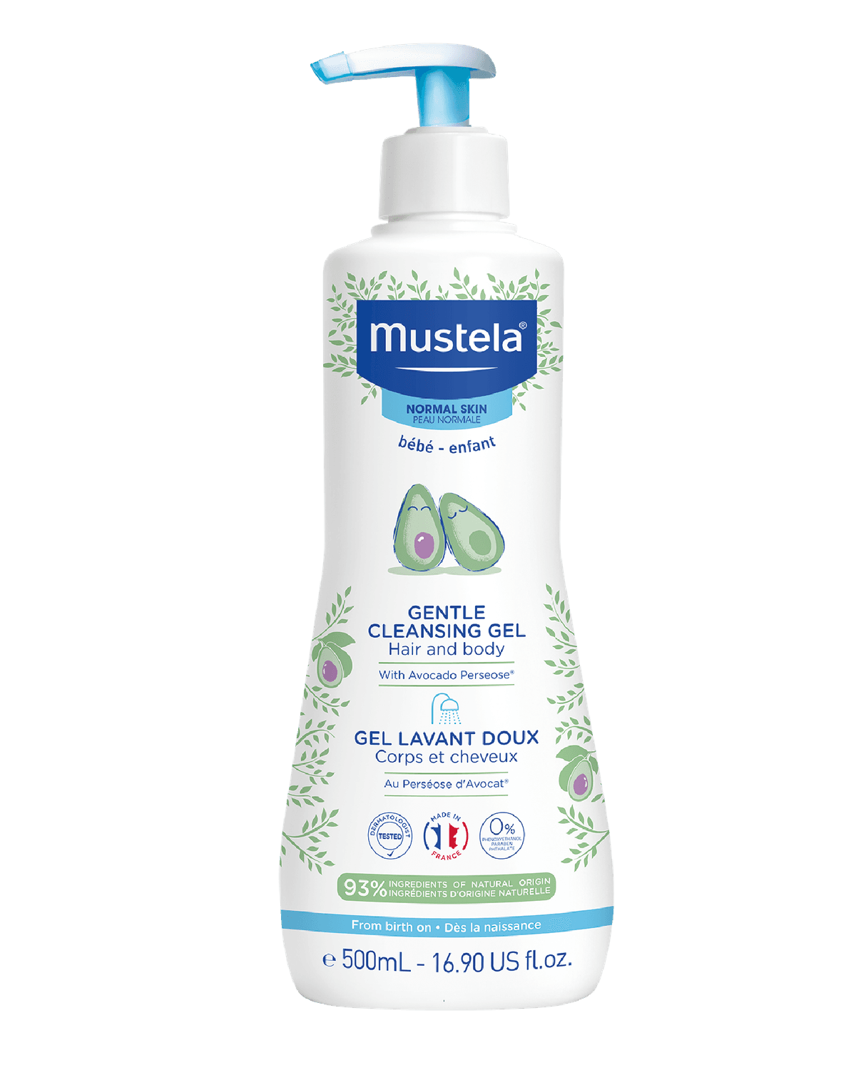 Mustela Gentle vaskegel 500 ml