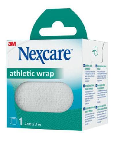 Nexcare Athletic Wrap støttebandasje 7,5cmx3m hvit 1 stk