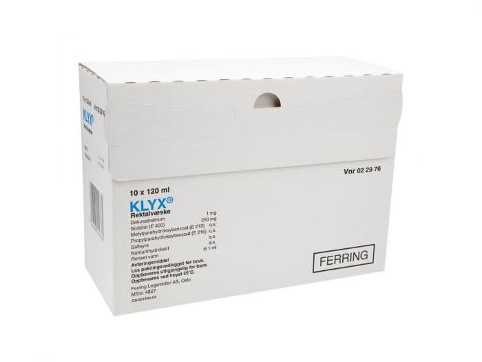 Klyx rektalvæske 10x120 ml