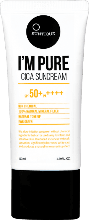 Suntique I’m Pure Perfect Cica solkrem ansikt SPF 50+ 50 ml