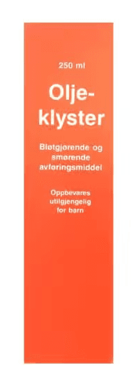 Oljeklyster SA rektalvæske 250 ml