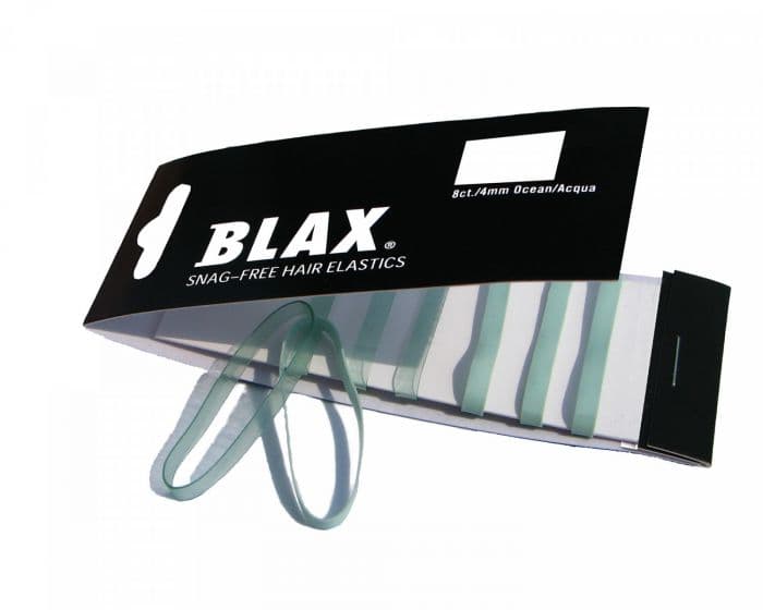 Blax hårstrikk blå 4 mm 8 stk
