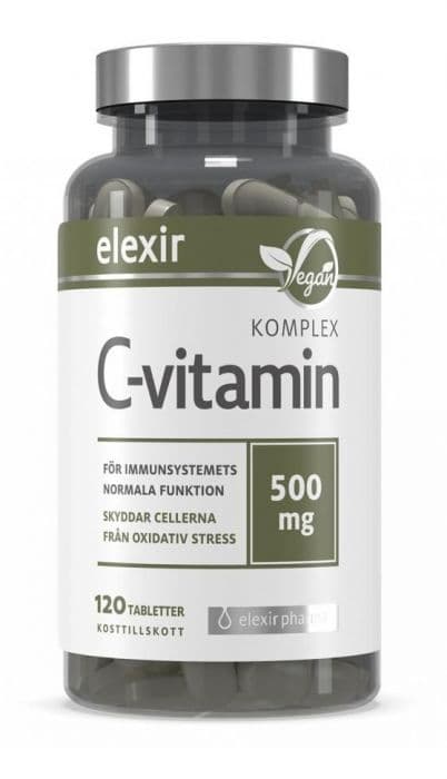Elexir Pharma C-Vitamin Komplex 500 mg tabletter 120 stk