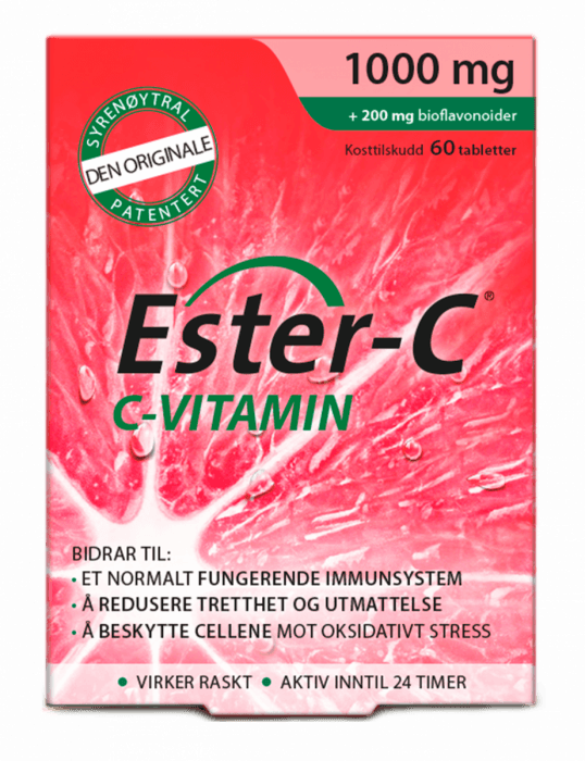 Ester-C C-vitamin 1000 mg 60 tabletter 